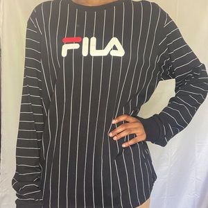 Fila Vertical Stripe Long Sleeve Tshirt